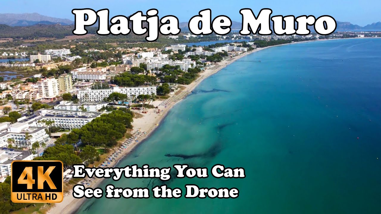 Playa de Muro Mallorca, Alcudia - All Hotels from Drone in 4K Majorca