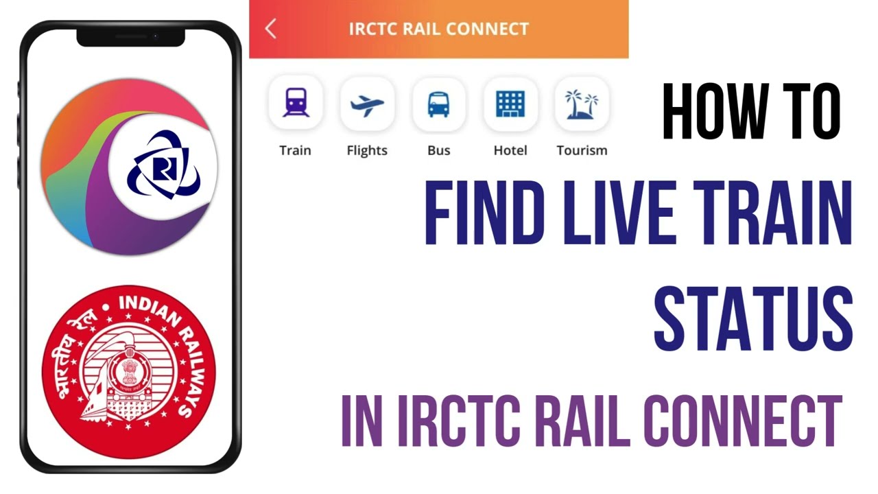 How to Check Live Train Status in the IRCTC App! Track Your Train in Real-Time.