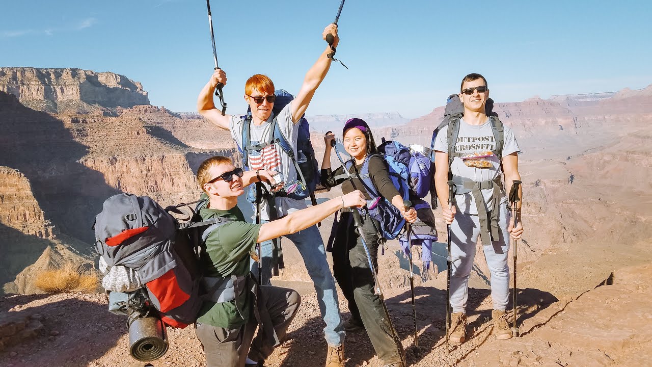 We hiked Bright Angel Trail  To the bottom of the Grand Canyon