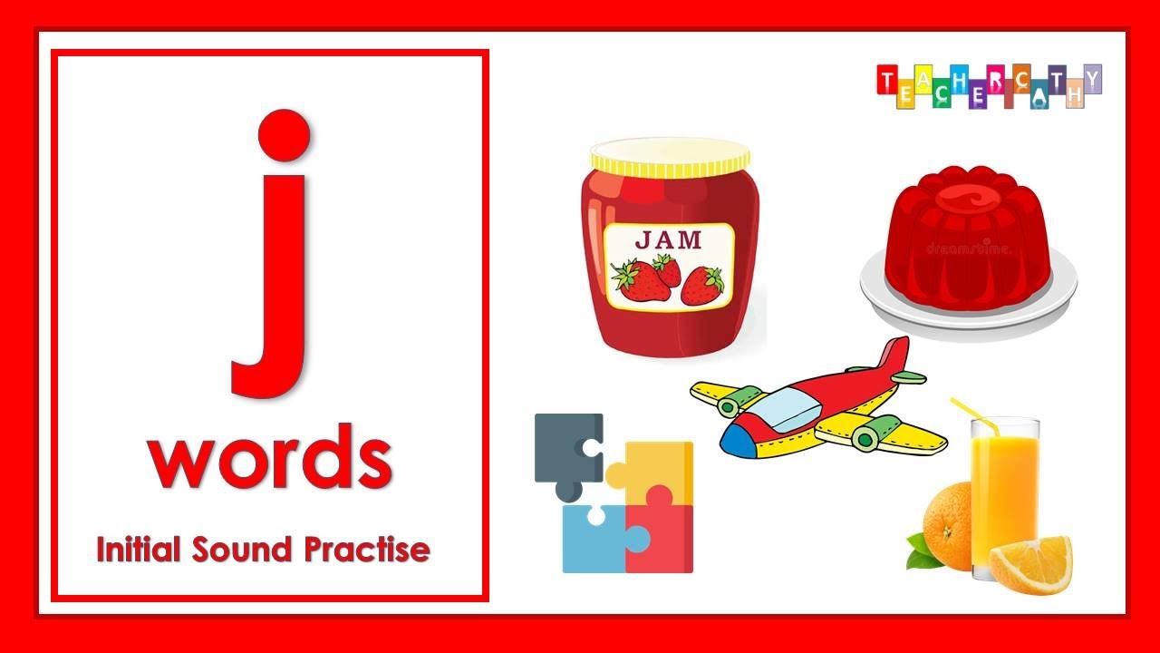 Jj Vocabulary for Kids/ Initial Sound
