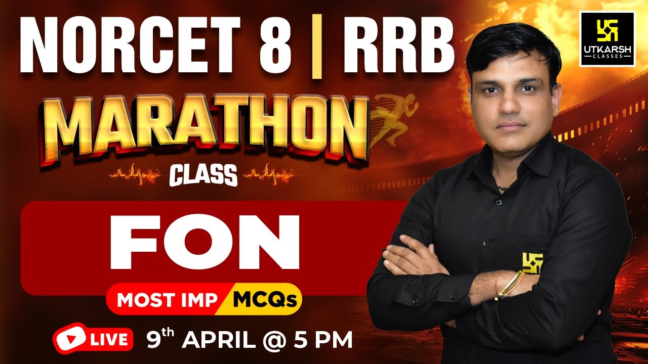 NORCET 8/ RRB Nursing Officer Marathon Class #8 | FON Imp MCQs | Dr. Shailendra  Sir