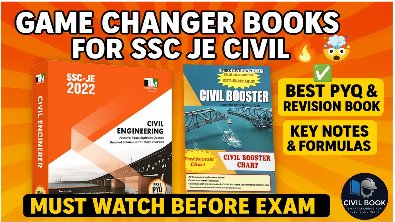 ✅ Best Books for SSC JE Civil 2025 📘 | IES Master PYQ + Civil Booster Theory  #sscje #sscjecivil