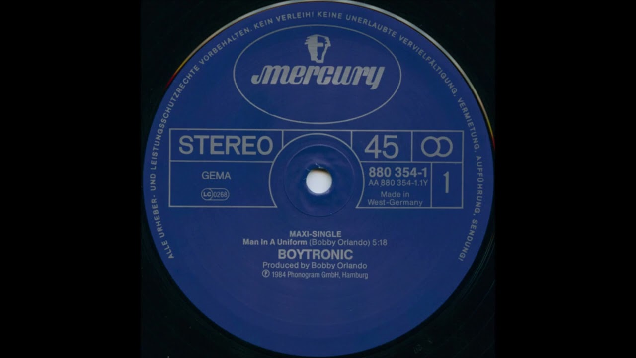 Boytronic – Man In A Uniform (Continental-Mix) [Vinyl /12