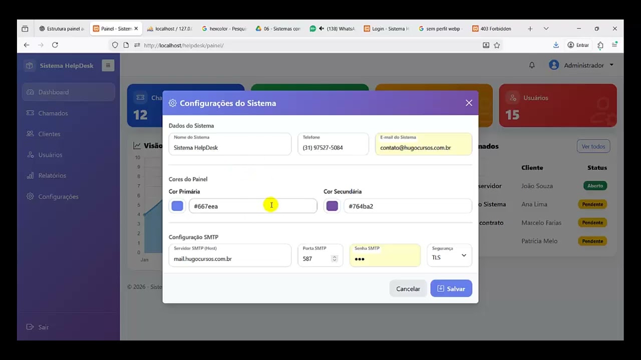 Desenvolvendo Sistemas com IA - Aula 19 - Salvando as configurações - Módulo 02