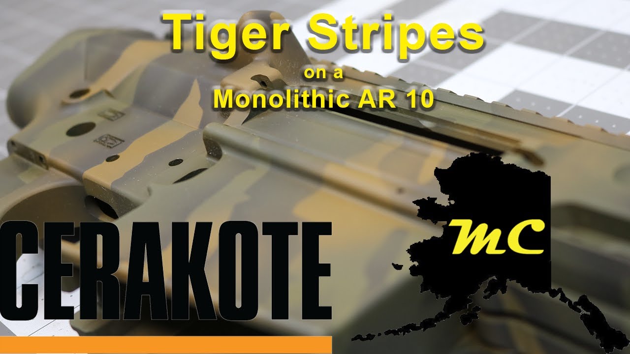 Tiger Stripes on a monolithic AR 10