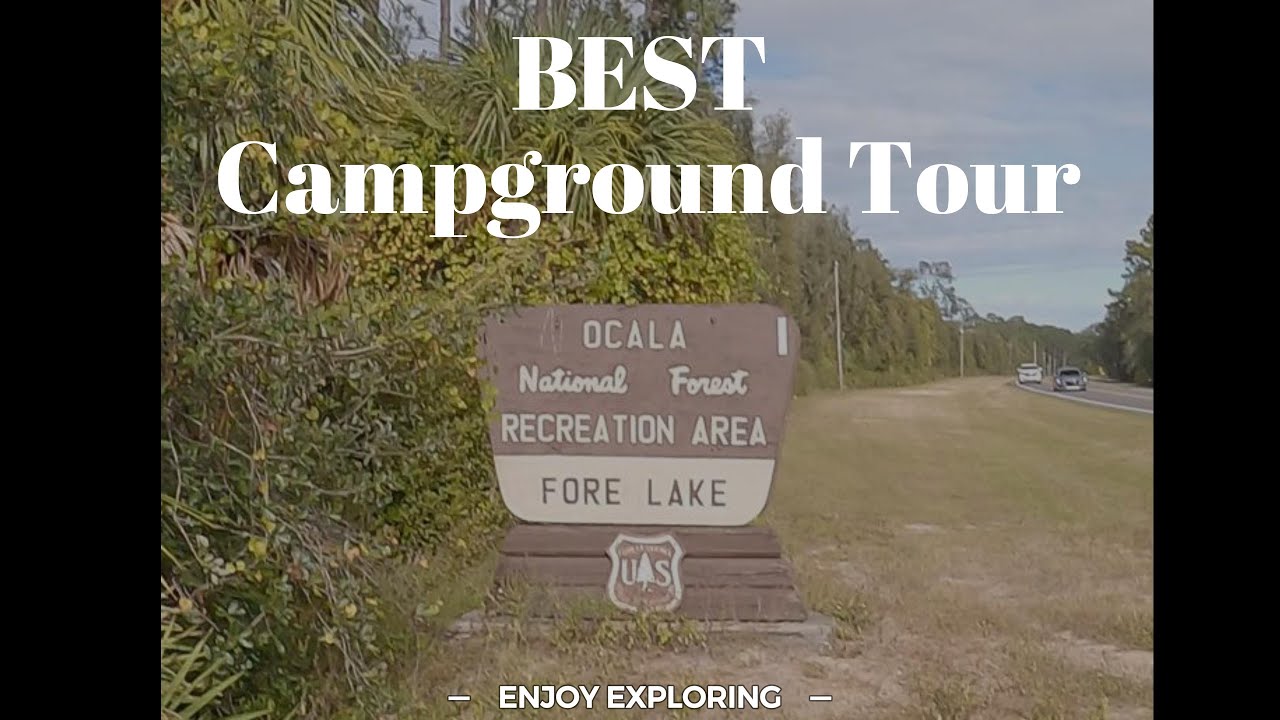 Ocala FL National Forest Fore Lake Recreation Area Campground Review & Walk Thru Tour ALL Campsites