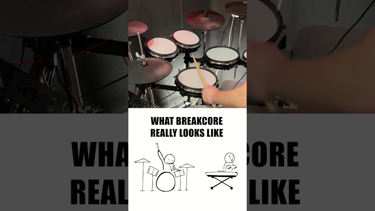 What Breakcore Really Looks Like #shorts #drums #breakcore