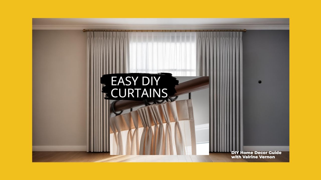 EASY WAYS TO MAKE PLEATED CURTAINS FOR YOUR WINDOWS | COMFY DIY DECOR