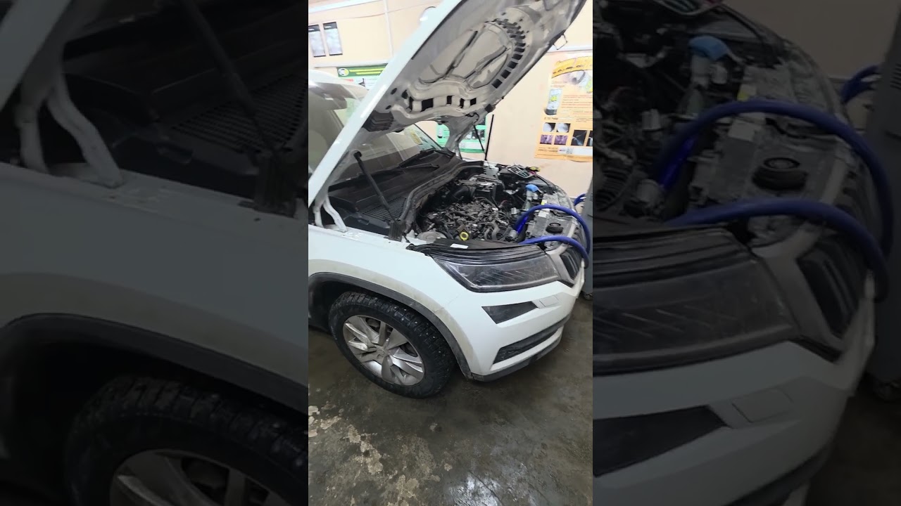 Skoda Kodiaq 2.0TFSi промывка системы охлаждения 