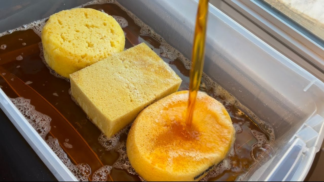 Gallon of Xtra Pine w Worn Sponges