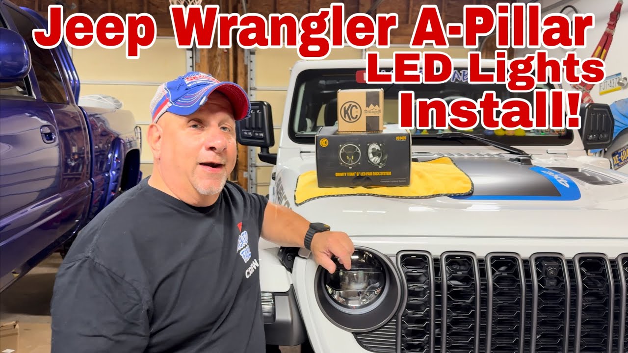 How To Install A-Pillar Lights and Wiring on Your Jeep Wrangler!