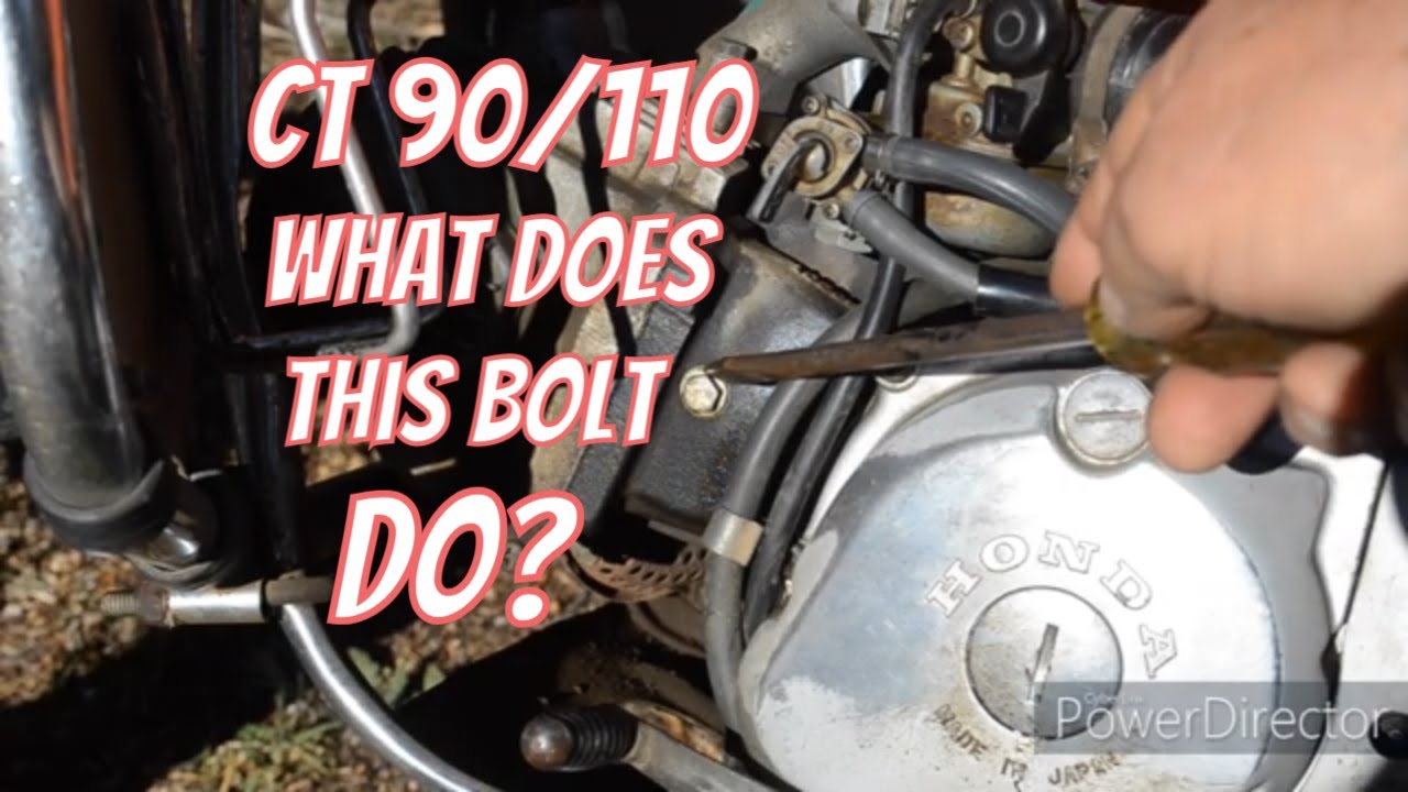 Honda CT 90/110 Trail - What Is This Bolt For?