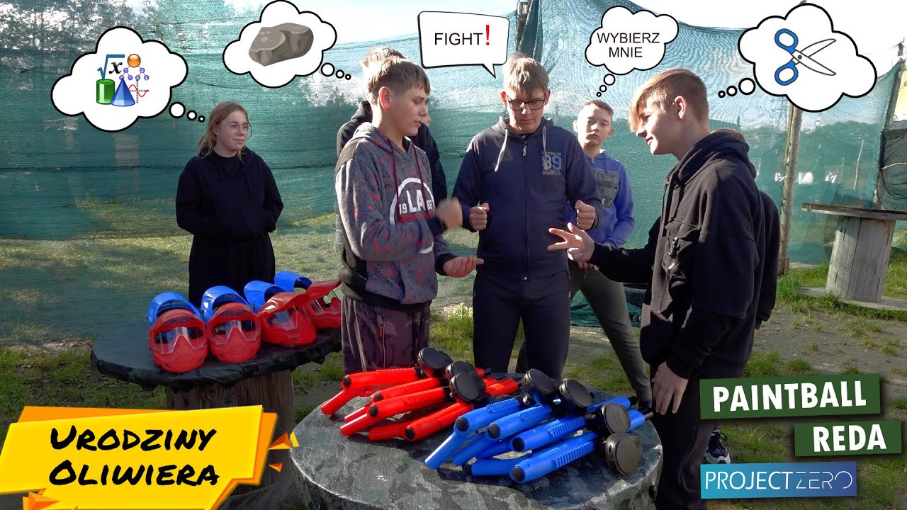 PAPIER, NOŻYCE, KAMIEŃ - KTO SIĘ NIE SCHOWA TEN GINIE ❗ URODZINOWA GRA W PAINTBALL DO UTRATY SIŁ❗😋