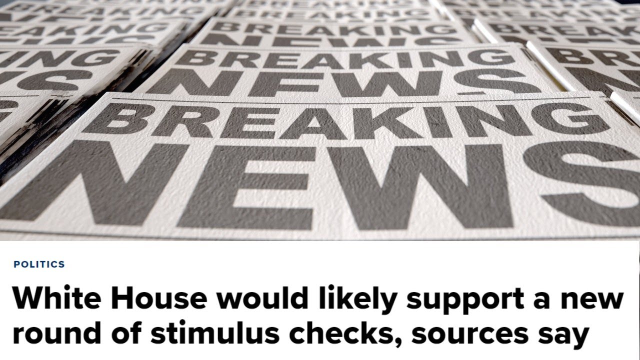 New Round of Stimulus Checks to Be Supported by the White House (More Stimulus Money Just Announced)