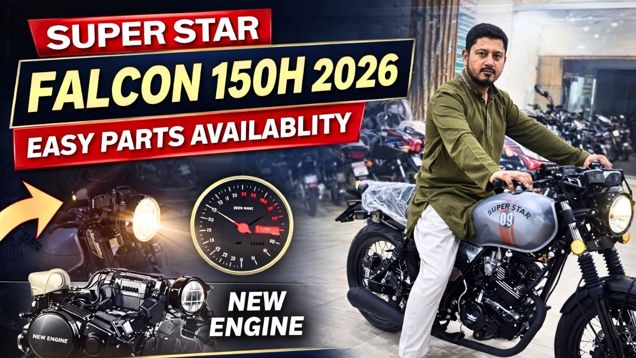 Super star falcon 150H 2026 | dream bike | cafe racer style | easy parts available , price update 