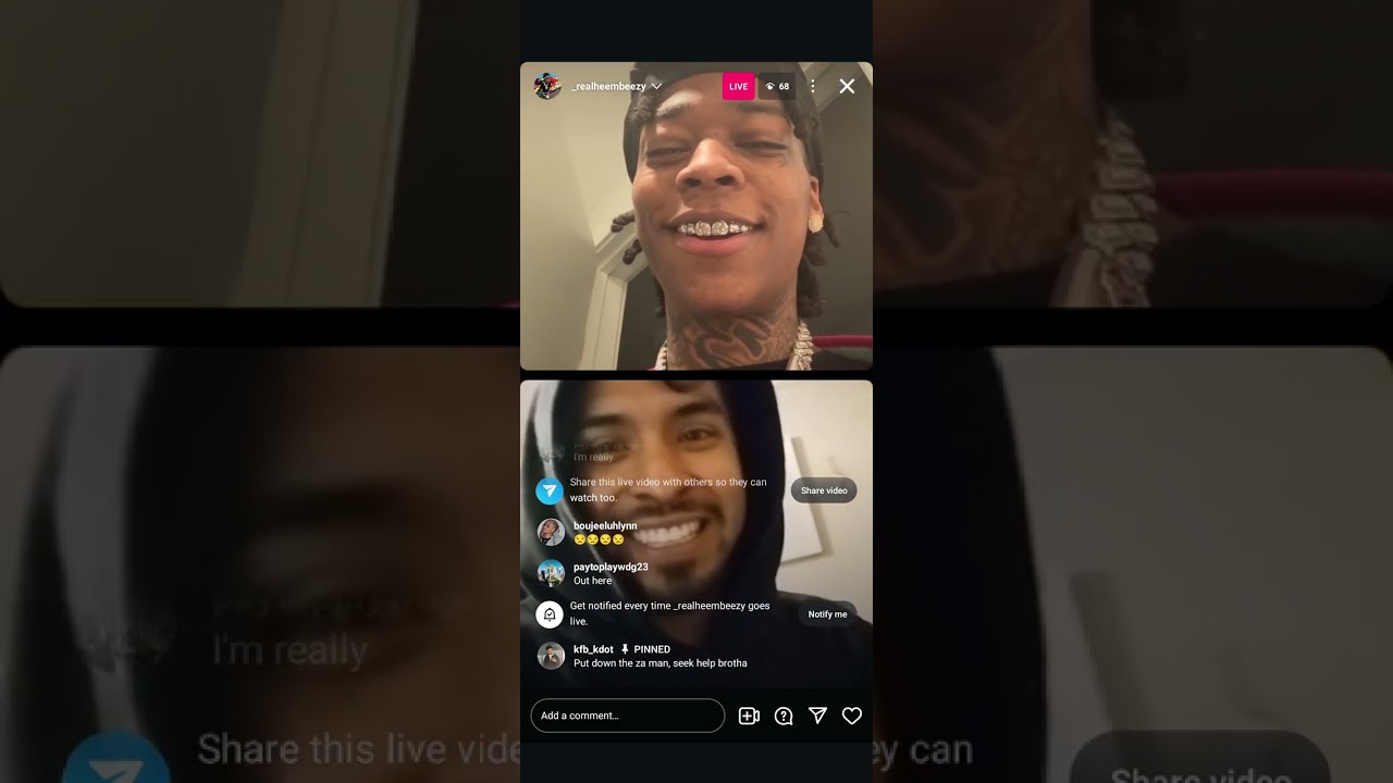 HeemBeezy IG Live W/ Followers 🤷🏾‍♂️