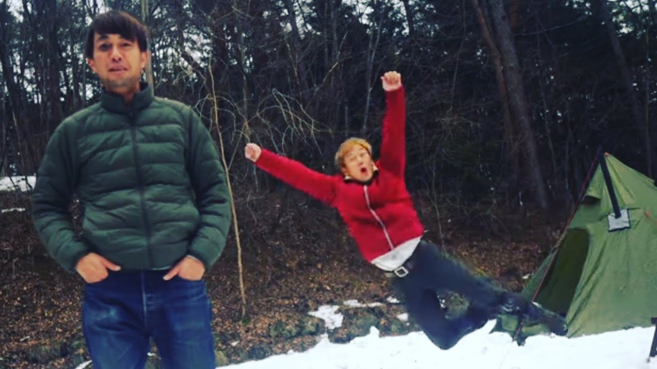 じゅんダビと島田君と雪中キャンプ