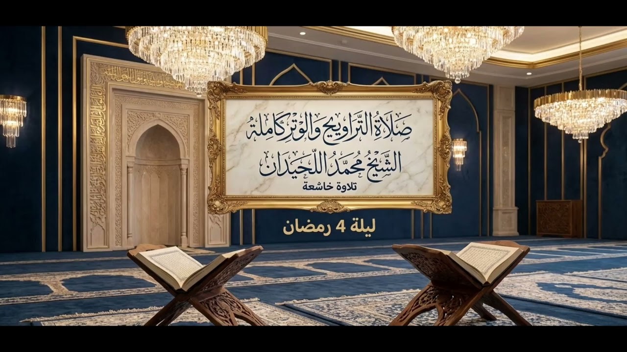 صلاة التراويح والوتر كاملة/ الشيخ محمد اللحيدان ليلة ٤ رمضان ١٤٤٧