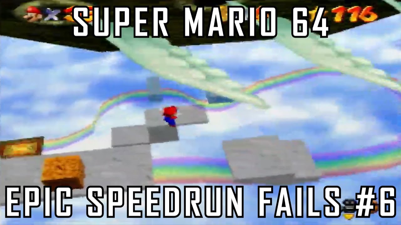 Epic Speedrun Fails #6 - Super Mario 64 Highlights