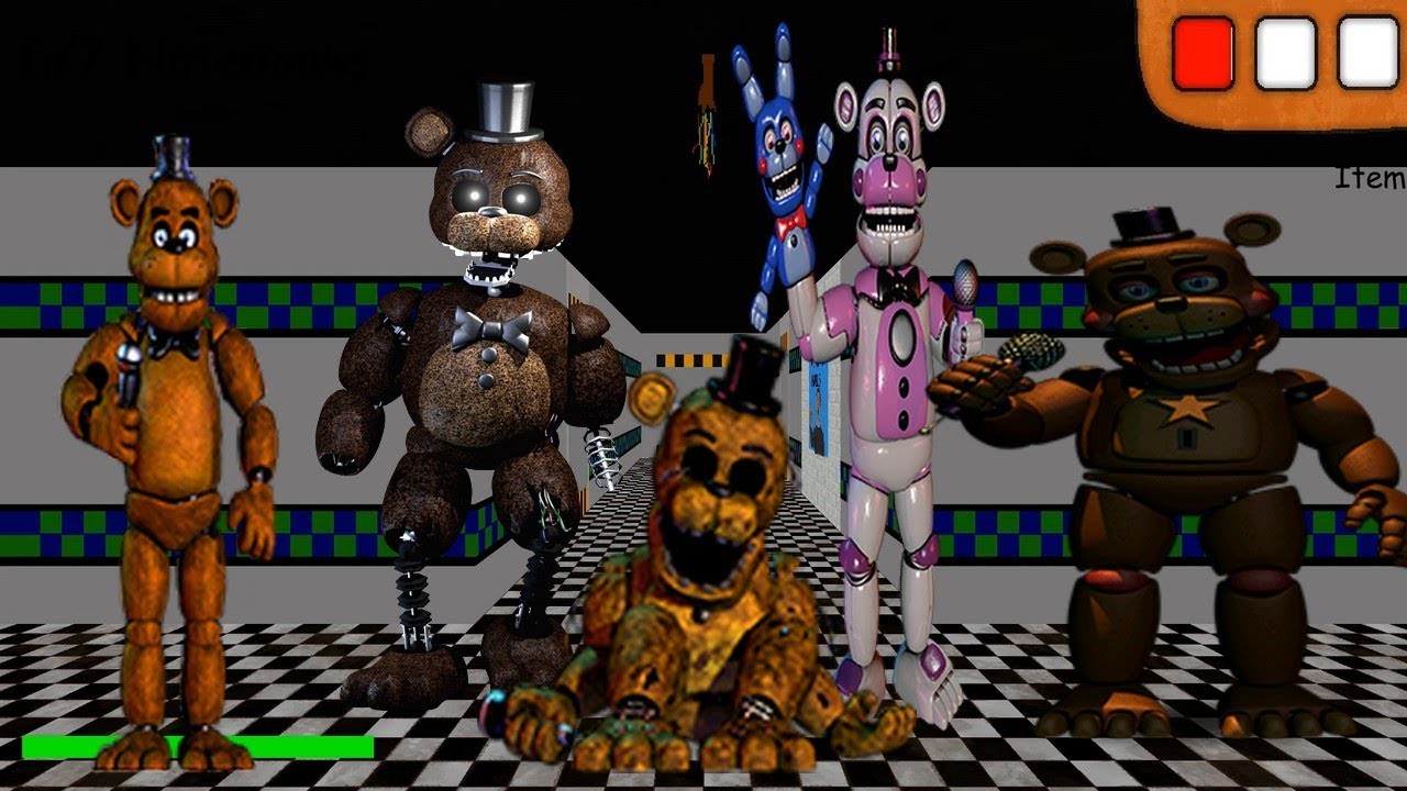 Freddy's Basics / All Freddy's in Baldi's Basics - Baldi's Basics Mod
