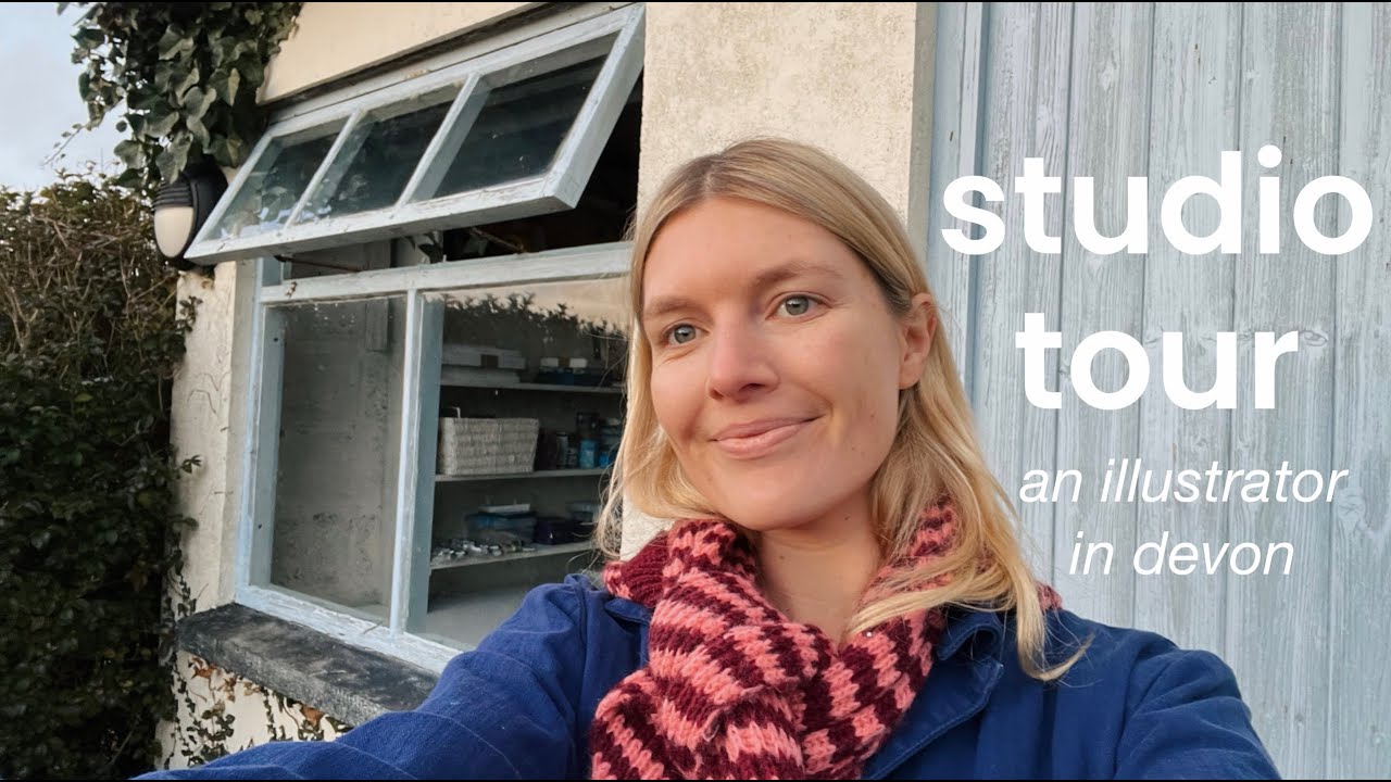 studio tour ✿ my garden shed illustration studio