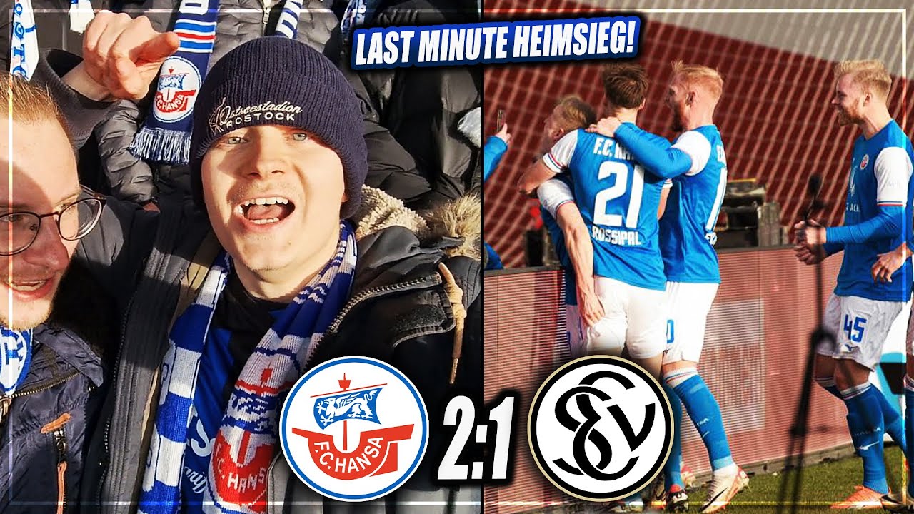 DIE ERLÖSUNG! LAST MINUTE HEIMSIEG ESKALATION STADIONVLOG: Hansa Rostock - Elversberg Stadion Vlog