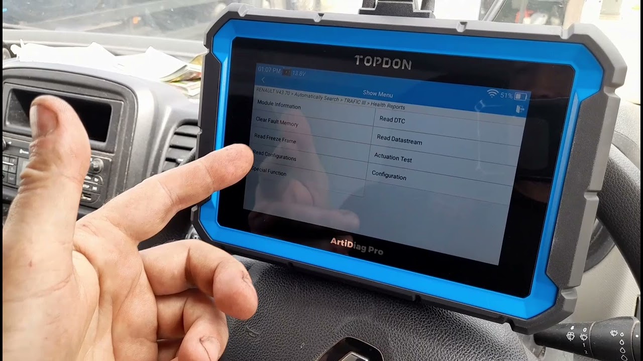 Демонстрация диагностического сканера TopDon ArtiDiag Pro