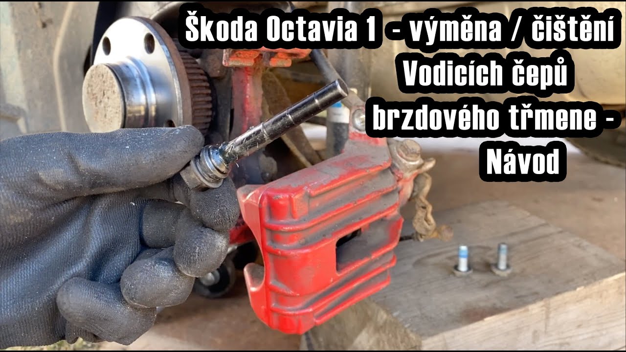 Škoda octavia 1 - Výměna vodicích čepů brzdového třmenu - návod ⚙️ 🔧