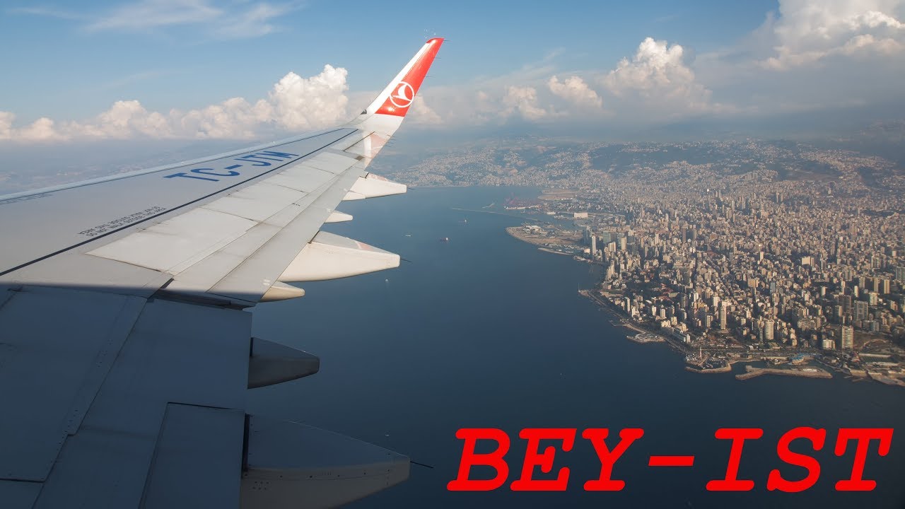 Turkish Airlines A321 - Beirut  to Istanbul [FULL HD]