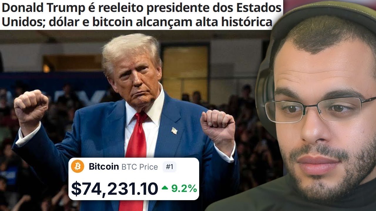 TRUMP É REELEITO PRESIDENTE DOS EUA E BITCOIN REGISTRA ALTA HISTÓRICA
