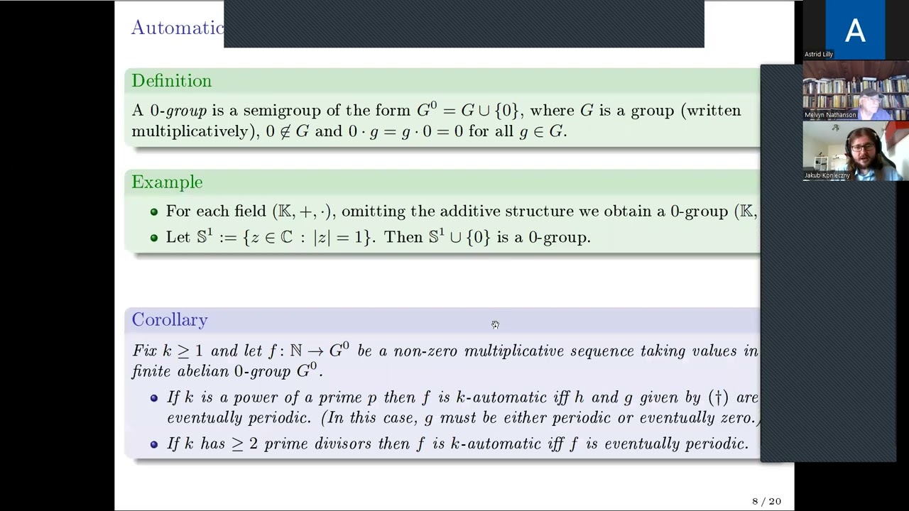 CANT 2022   Jakub Konieczny,  Automatic semigroups