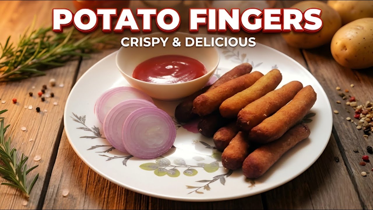 Potato Fingers Recipe | Easy Crispy Potato Fries | शाम का झटपट नाश्ता