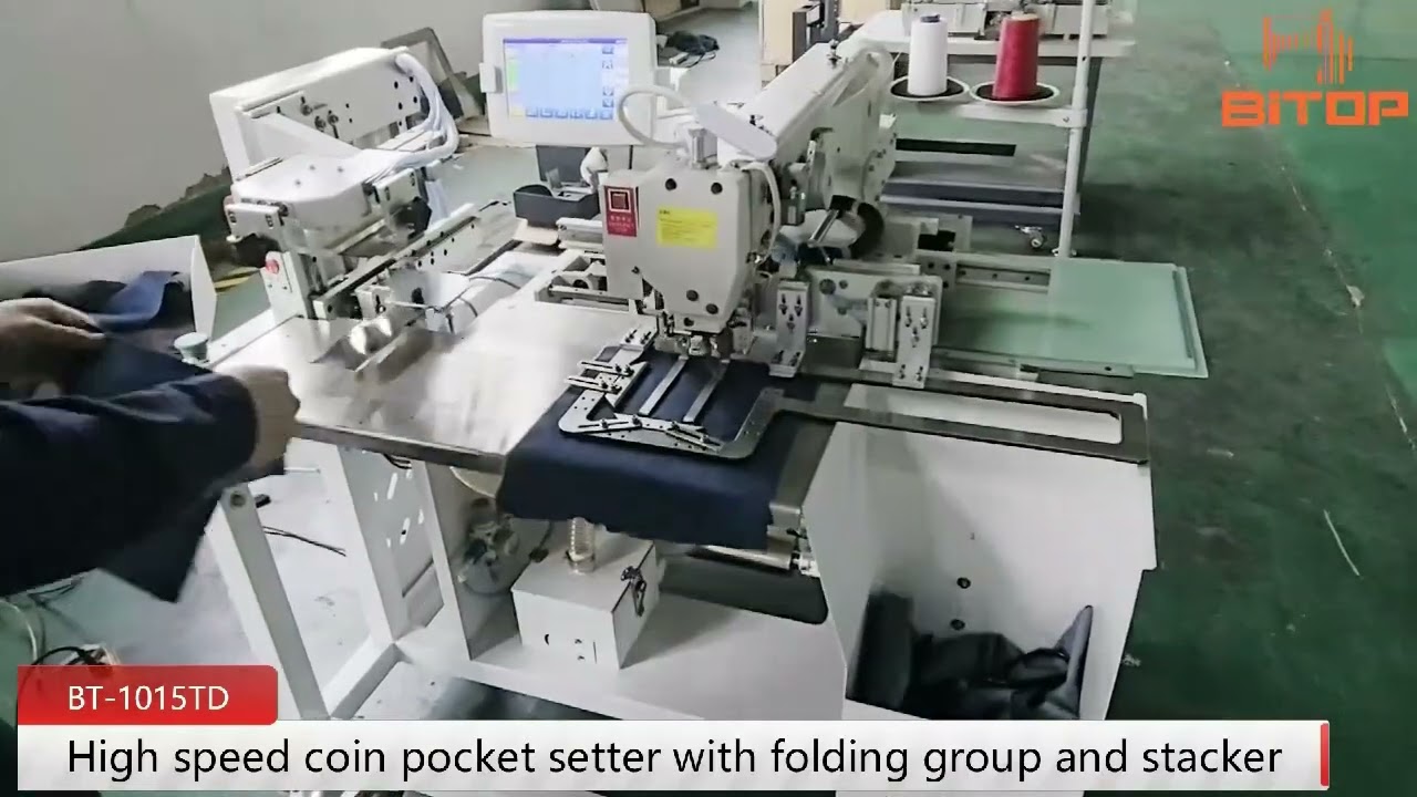 BT-1015TD High speed coin pocket setter with folding group and stacker