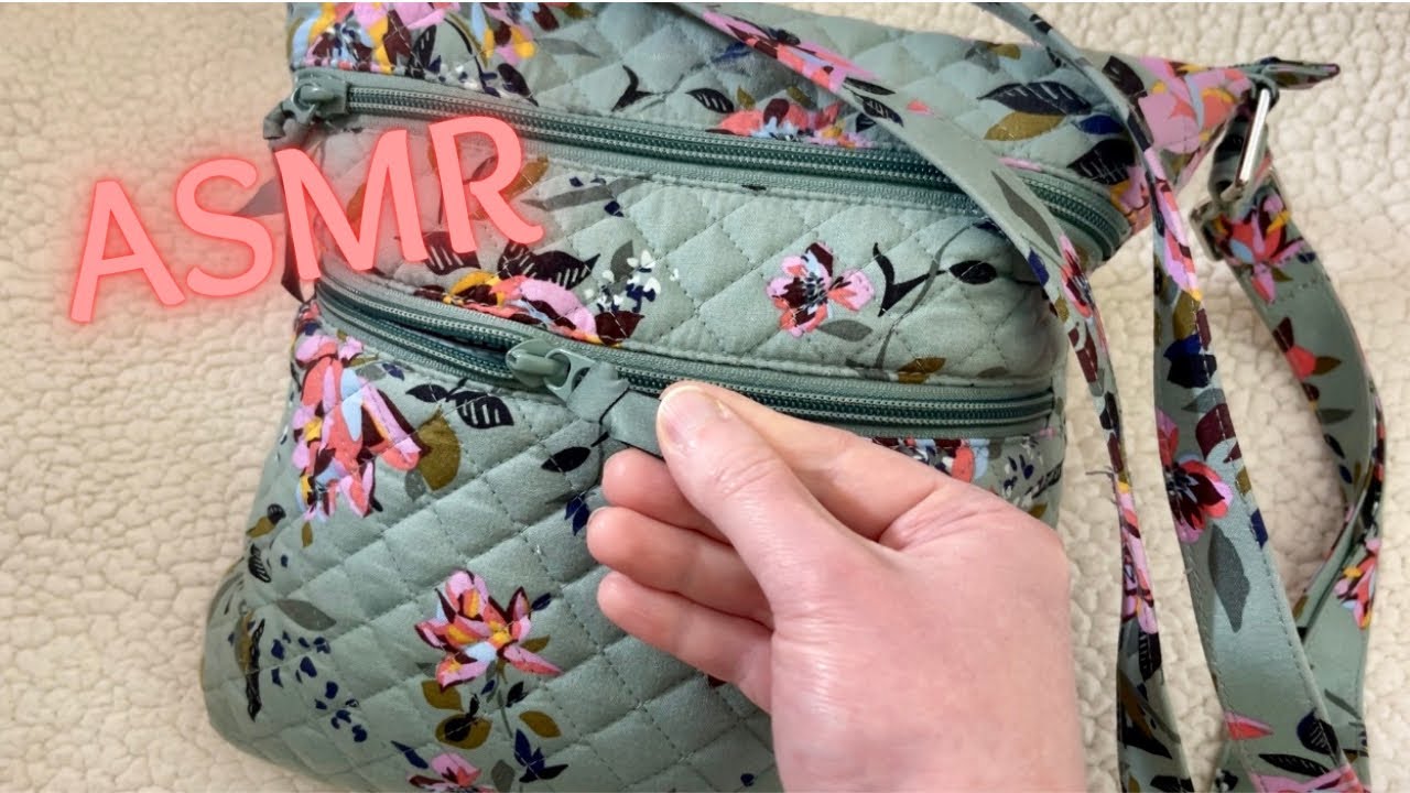 ASMR What’s In My Bag? (whispered, tapping, rummaging)