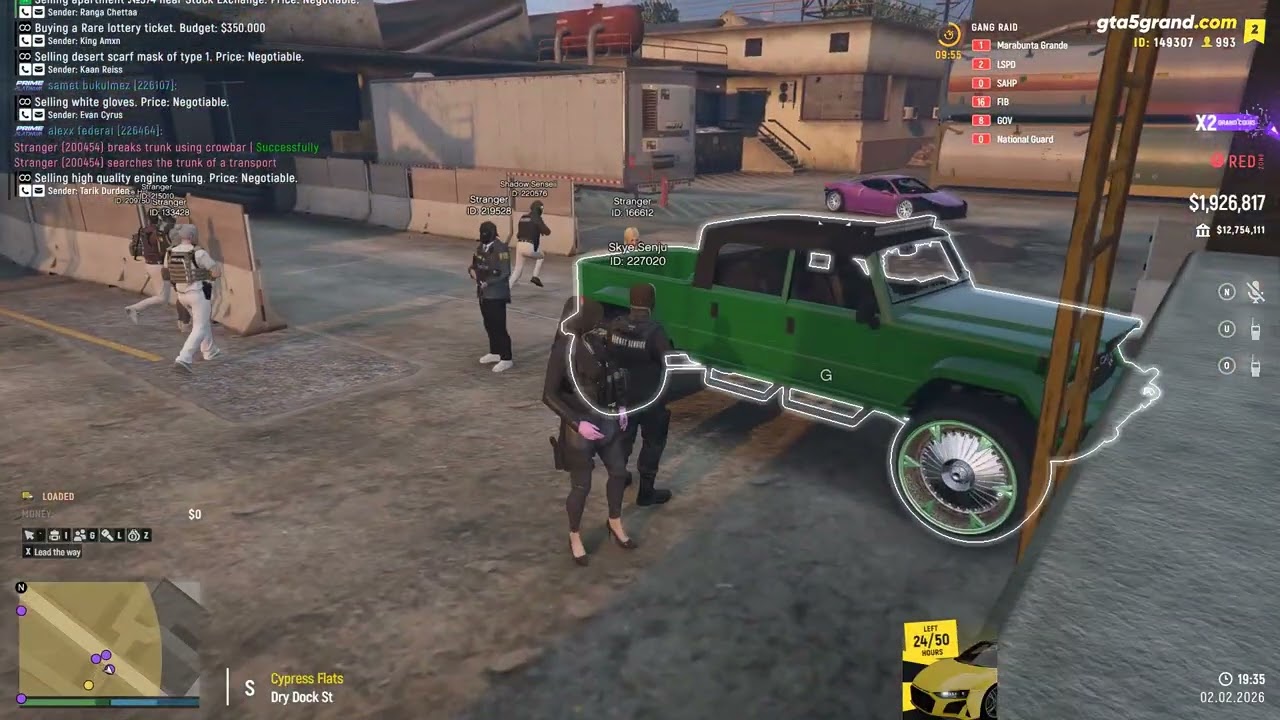 Gang raid on marabunta