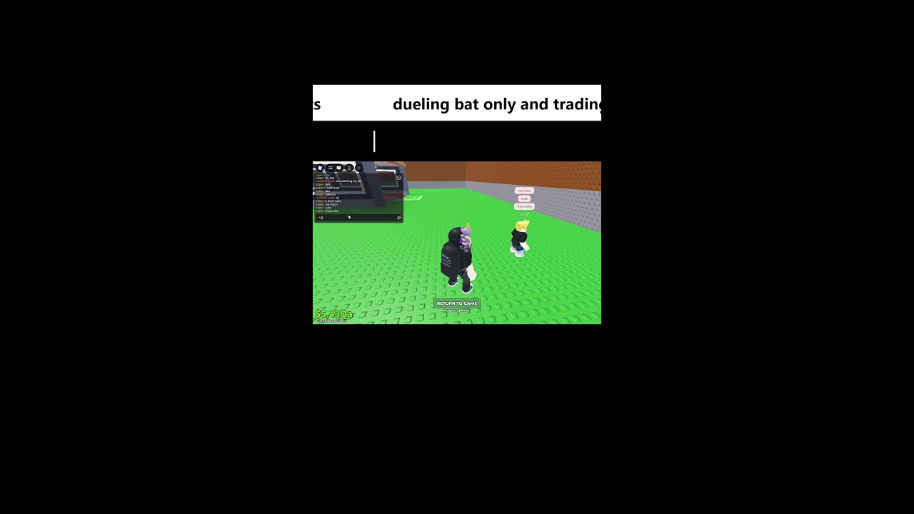 Trading high teir brainrots and dueling bat only
