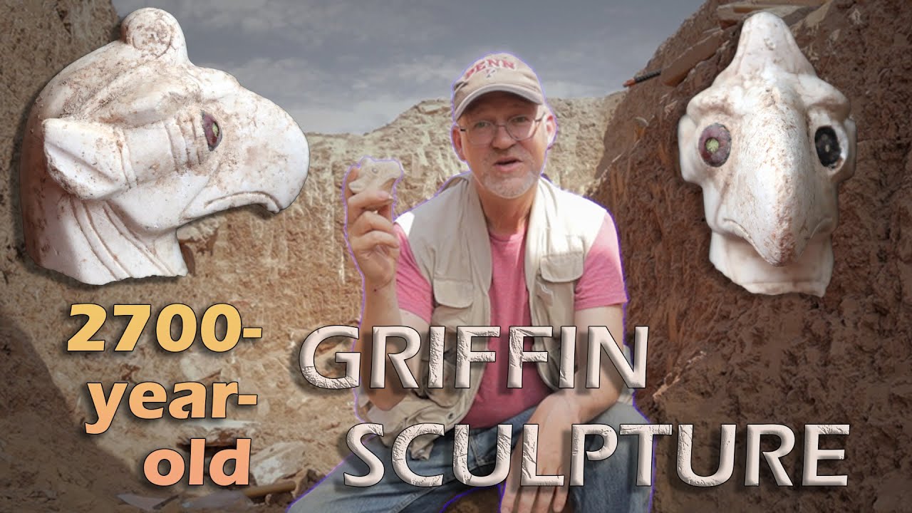 Ancient Assyrian Griffin Sculpture