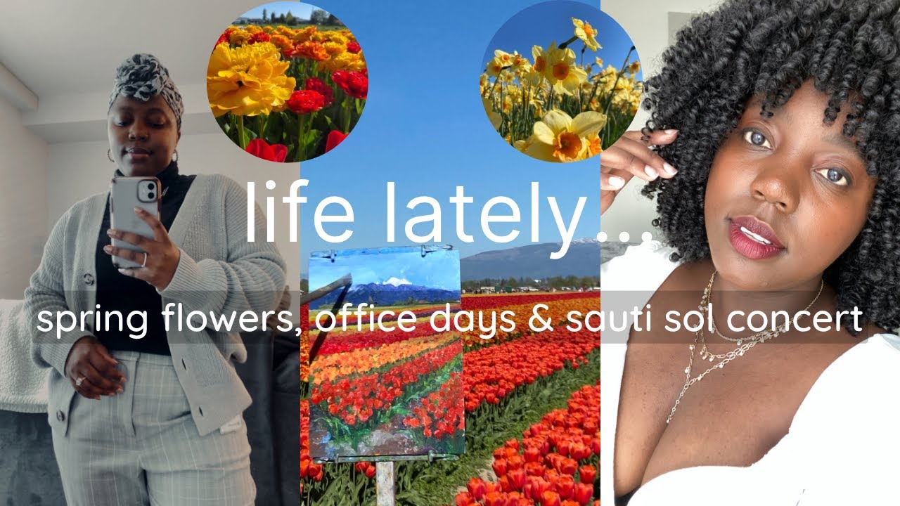 vlog: this was fun! 🌷seattle tulip festival, 🎸sauti sol concert & going to the office 💻