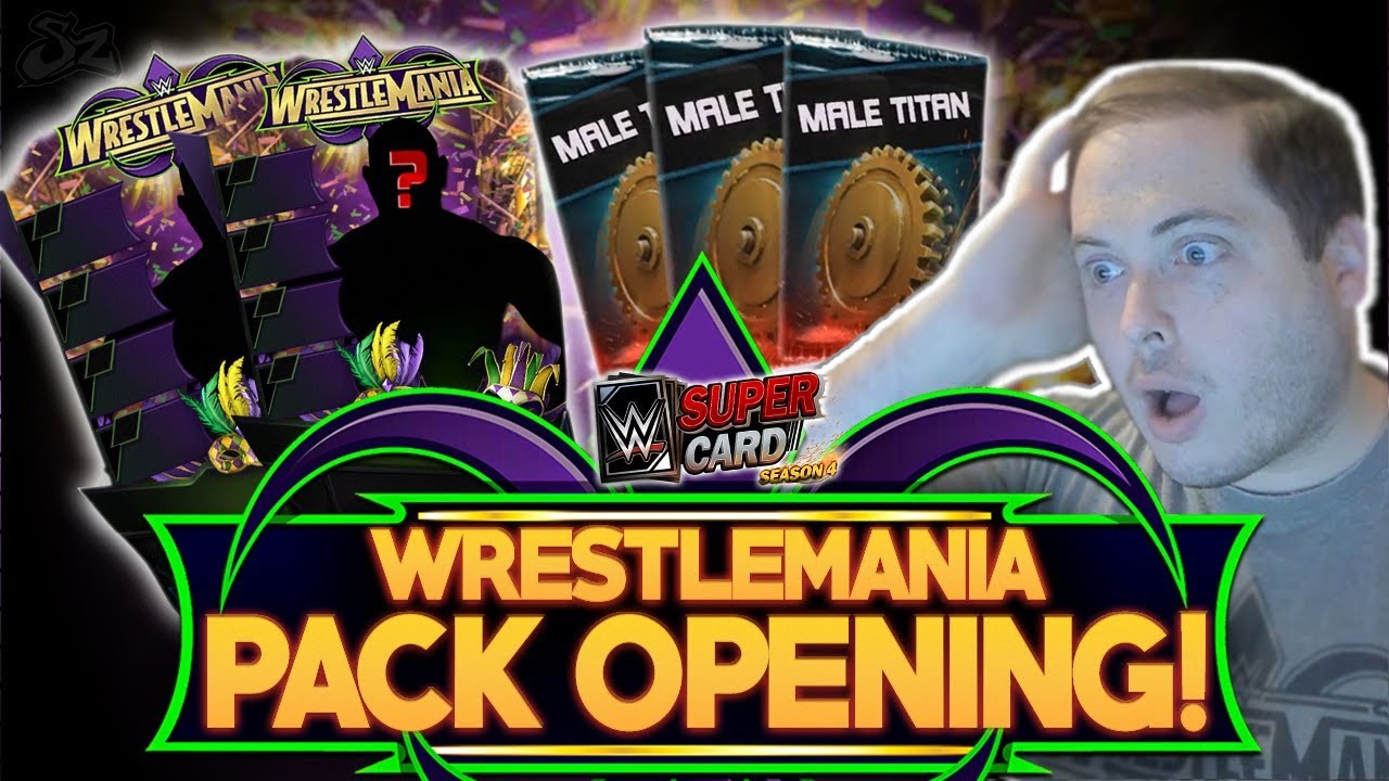 WRESTLEMANIA 34 (WM34) 125K PACK OPENING!! INSANE LUCK! | WWE SuperCard S4