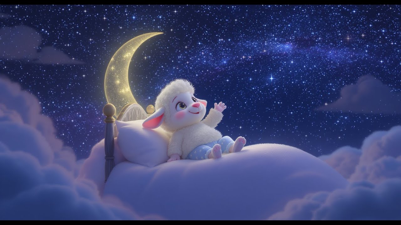 ✨ “Goodnight Little White Sheep 🌙🐑 | Sweet Bedtime Lullaby Song for Kids” ✨