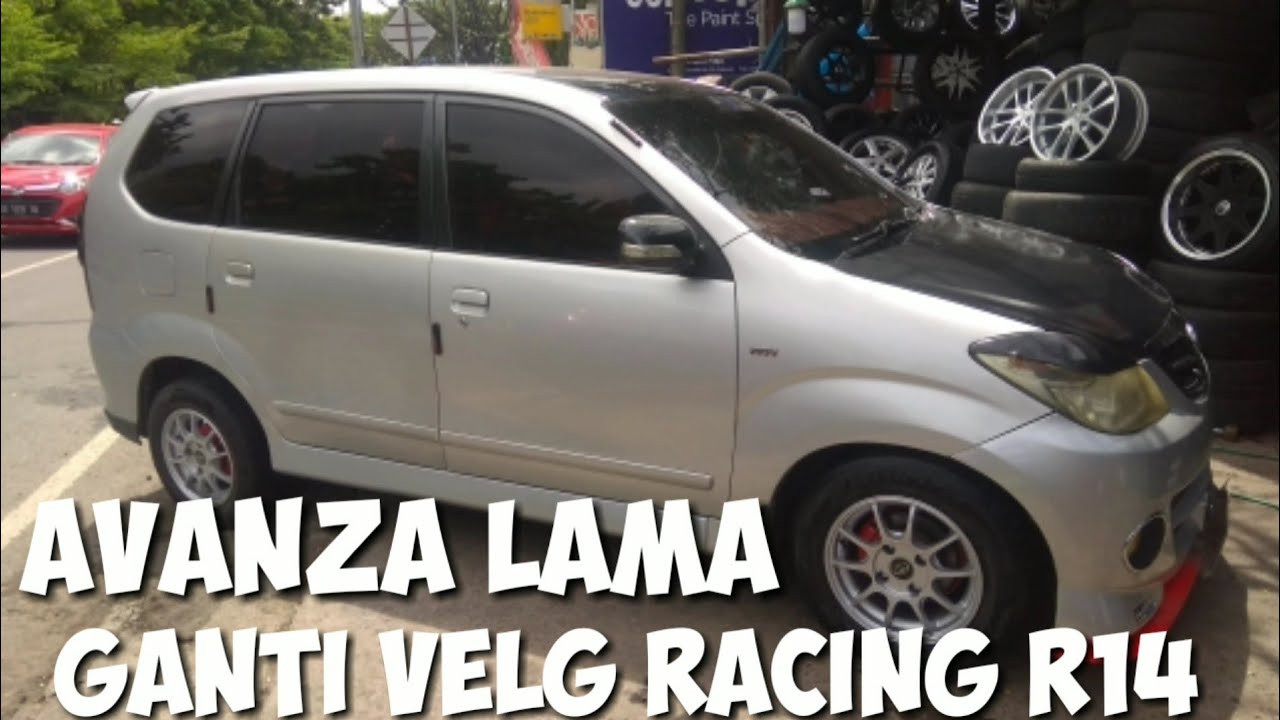 AVANZA LAMA GANTI VELG RACING R14 BAN 185,70,14
