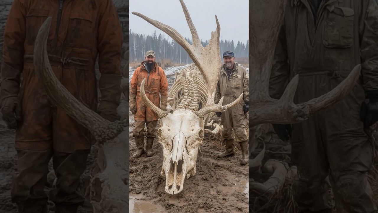 Giant Elk Skeleton Unearthed in Irish Peat Bog