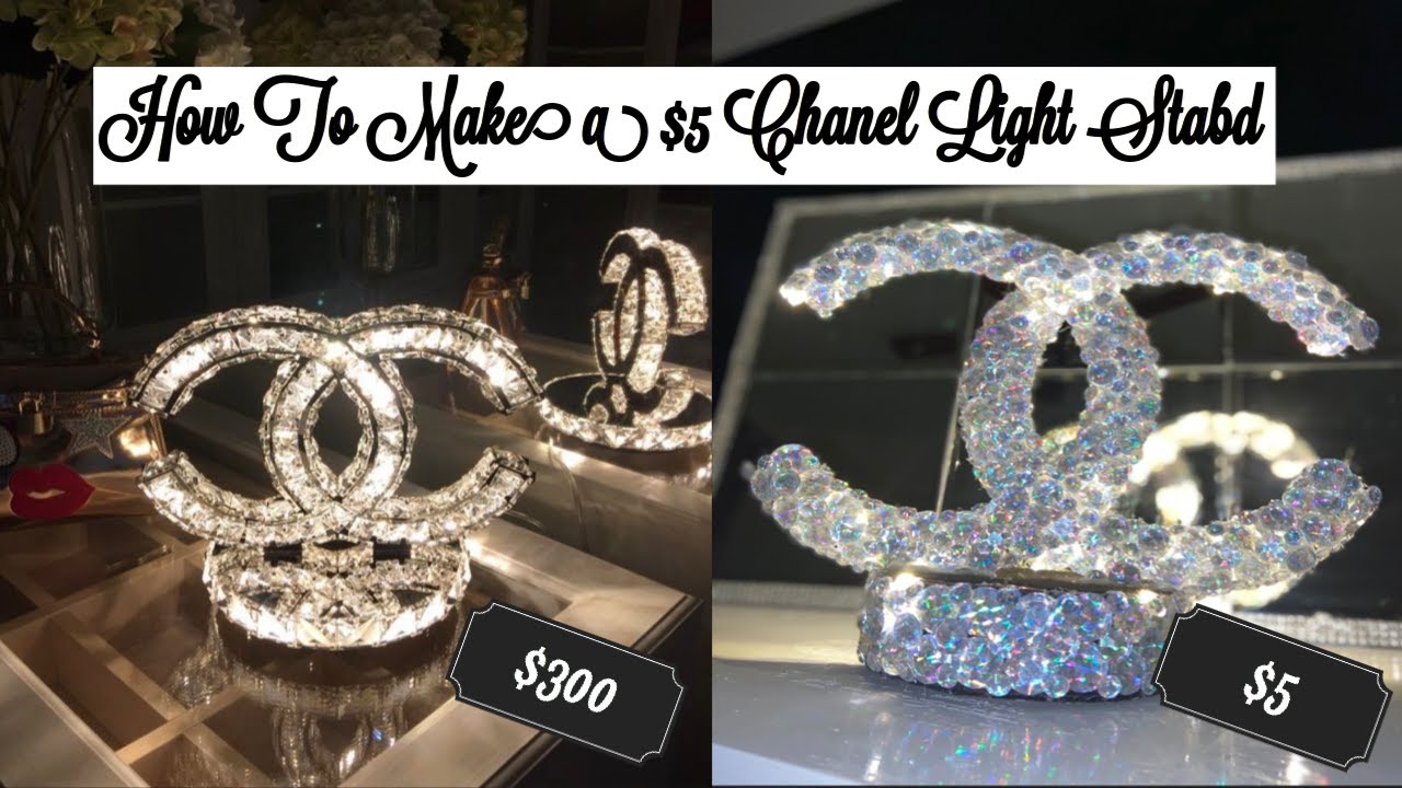 DIY $5 Chanel Light Stand
