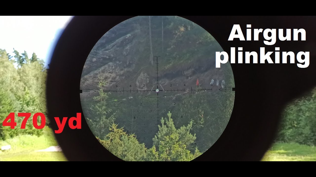 470 yd Airgun Plinking on 7″ Gong