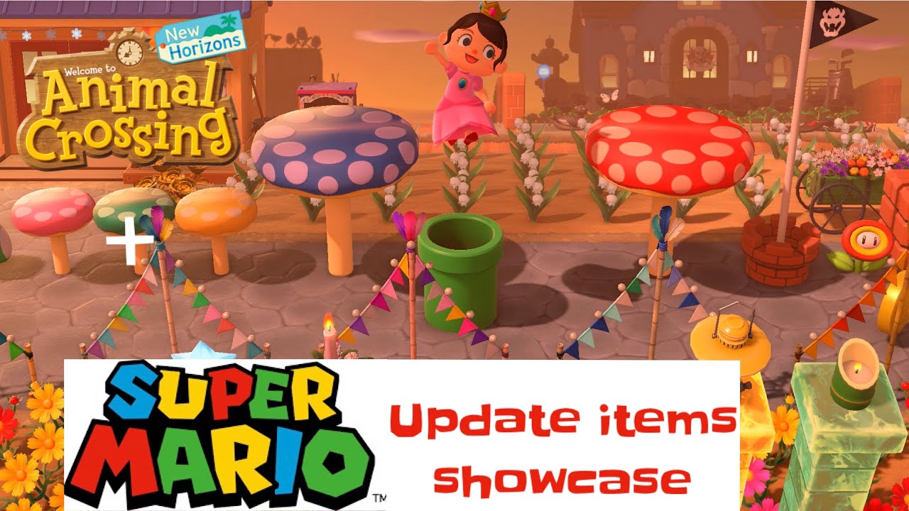Super Mario Update Items Showcase! Animal Crossing New Horizons