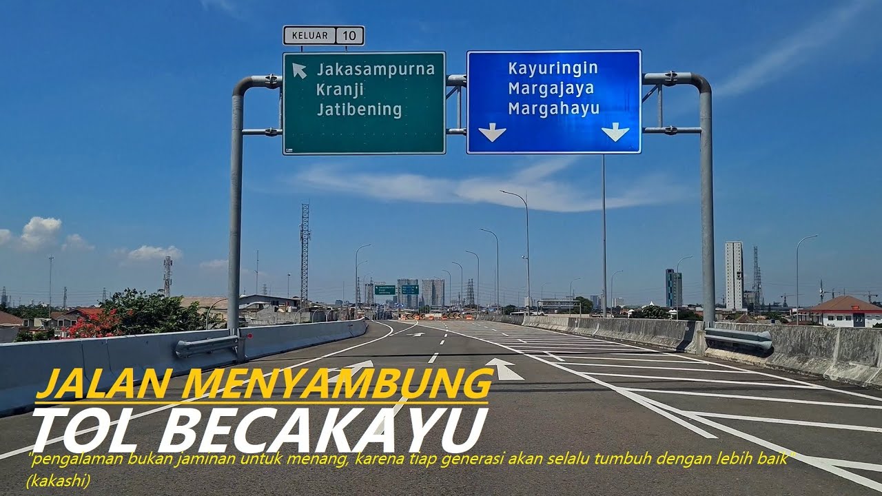 Tol Becakayu (Bekasi Cawang Kampung Melayu) ~ Driving Around fr Tol Wiyoto Wiyono to Summarecon ⁴ᴷ⁶⁰