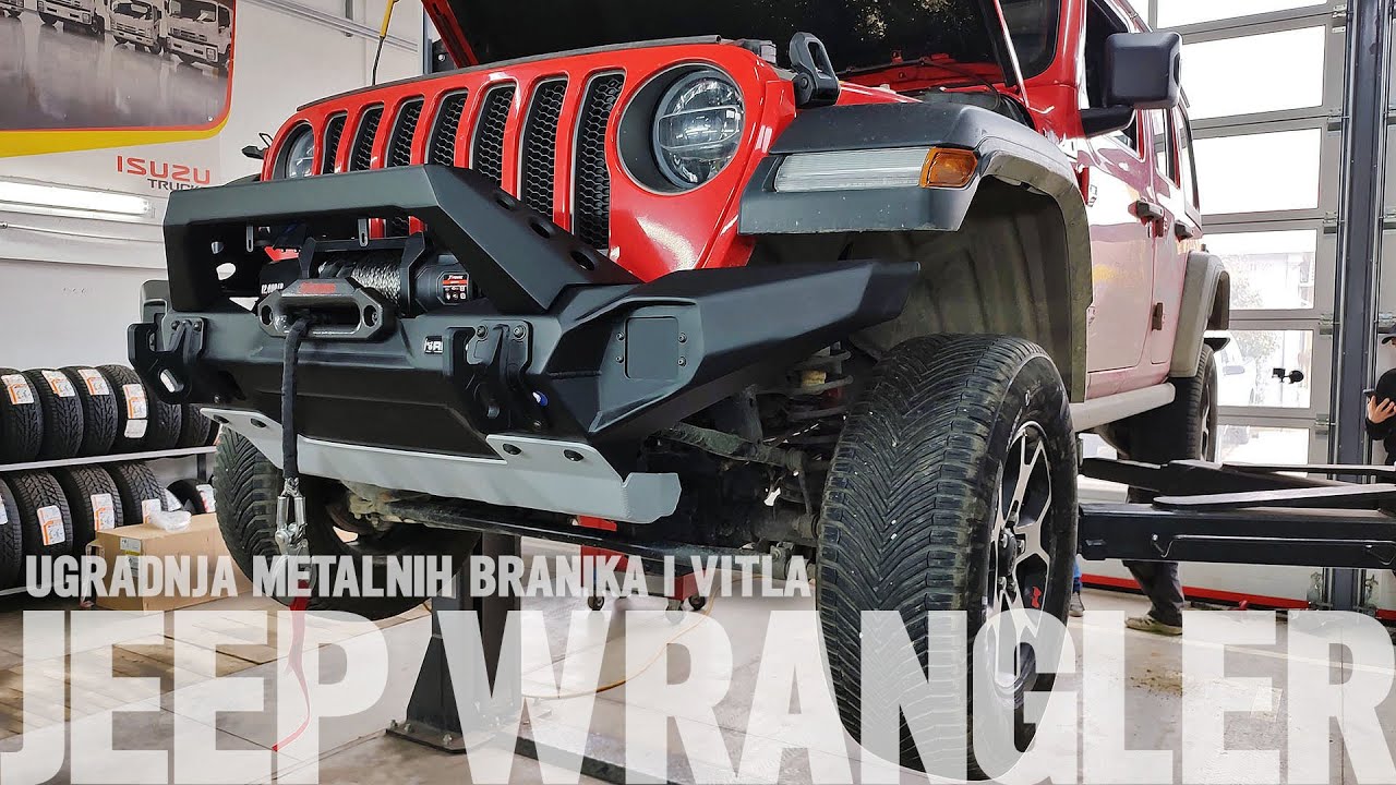 Ugradnja metalnih branika i vitla na Jeep Wrangler Rubicon