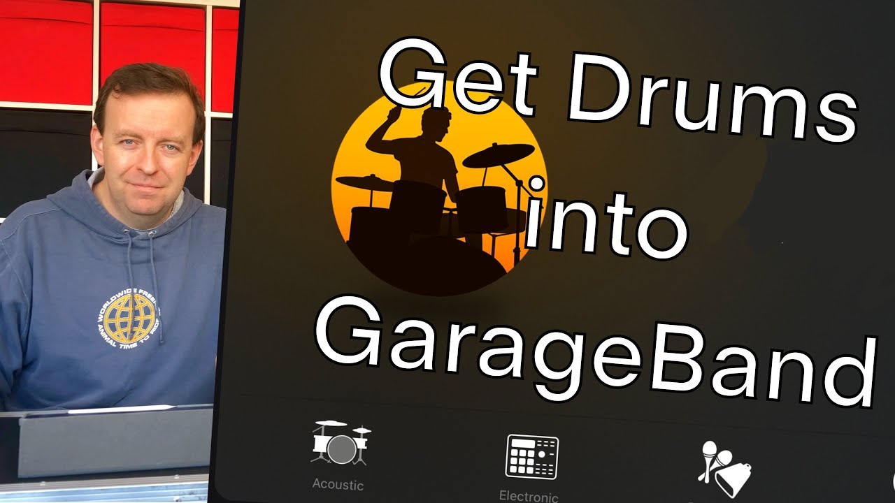 GarageBand Tutorial - Ep 4 - Drums, Drummer & External Drums