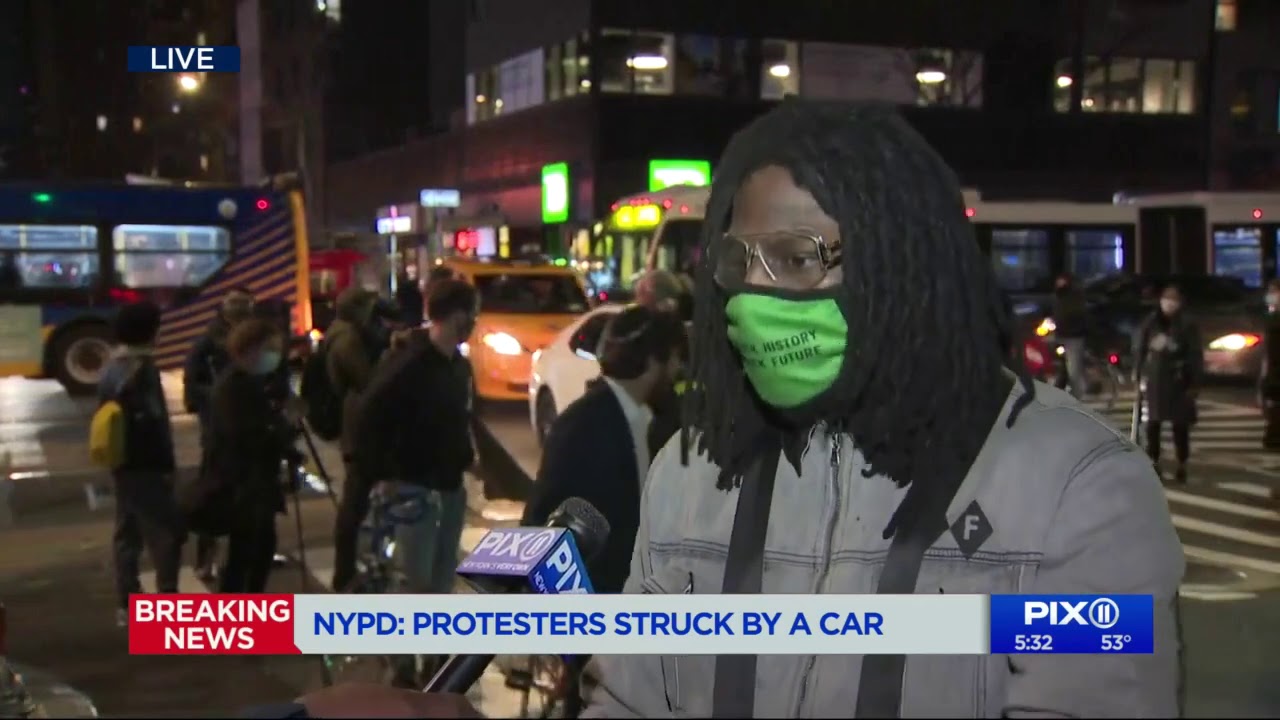 Protesters struck by car in Midtown