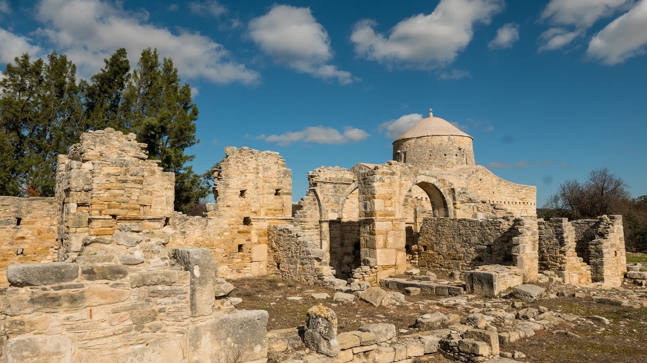 Cyprus Landscapes Video No 082 Holy Cross Monastery - Anogyra